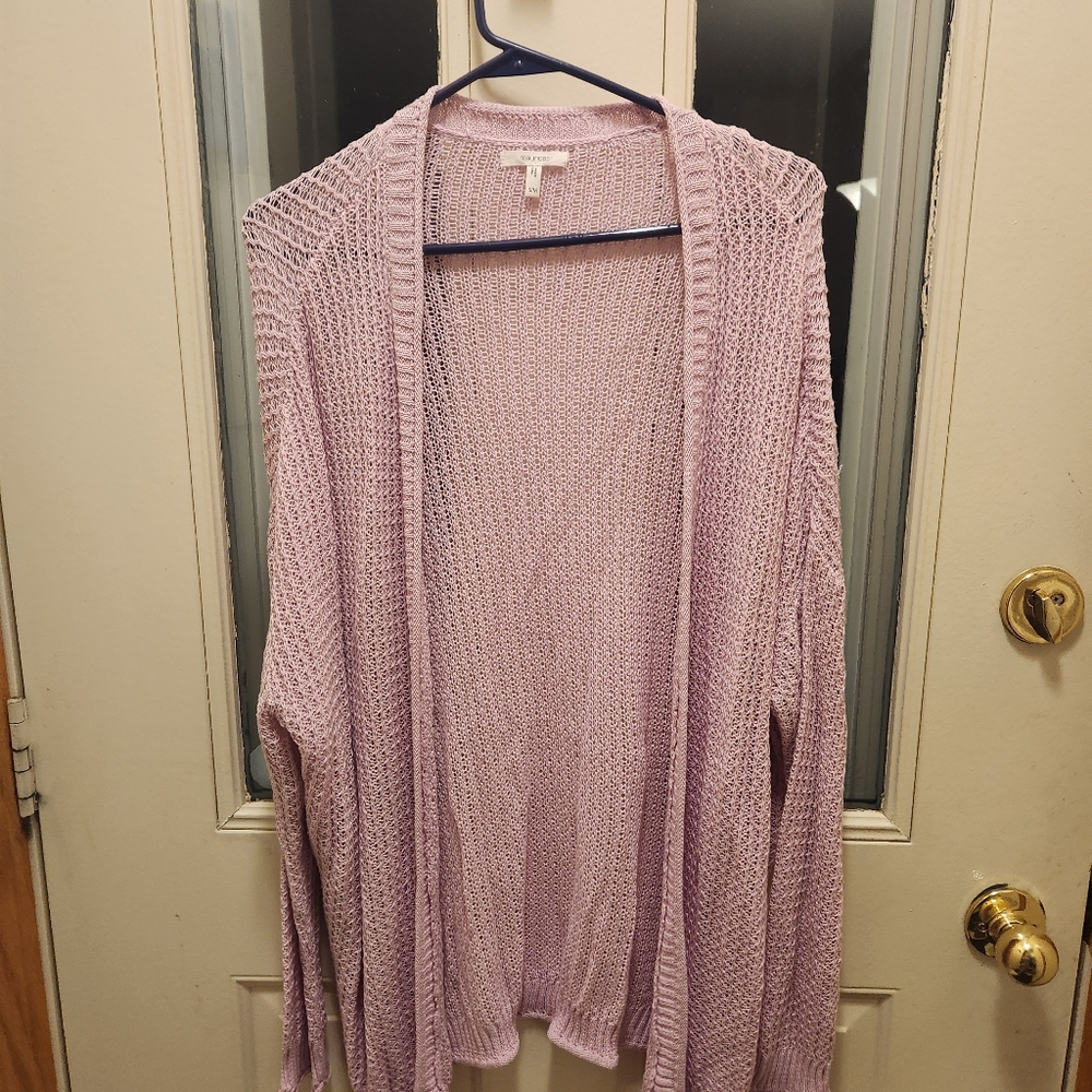 Maurices Light Purple Open-Front Cardigan